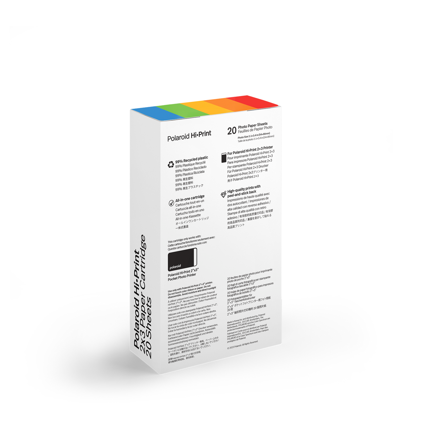 Polaroid Hi·Print 2x3 Paper Cartridge Generation 2 - 20 Sheets