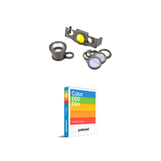 MiNT Polaroid SX-70 Lens & Color 600 Film Set